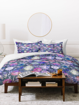 Schatzi Brown Gillian Floral Duvet Set - Deny Designs