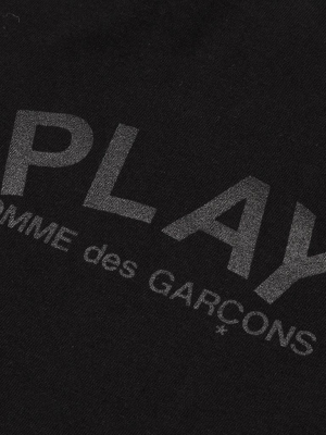 Comme Des Garcons Play Three Hearts T-shirt - Black