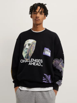 Combination Graphic Sweatshirt