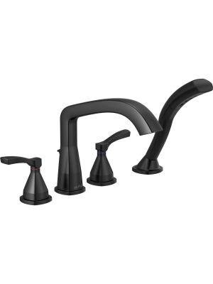 Delta Faucet T4776 Delta T4776 Stryke Deck Mounted Roman Tub Filler With Lever Handles And Built-in Diverter - -