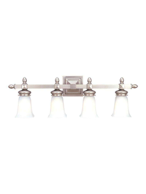 Cumberland 4 Light Bath Bracket Satin Nickel