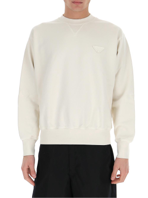 Prada Logo Round-neck Sweatshirt