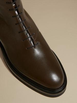 The York Boot In Dark Brown Leather