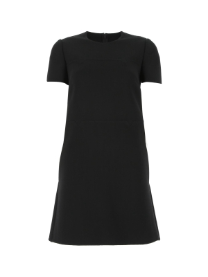 Valentino Short-sleeve Round Neck Mini Dress