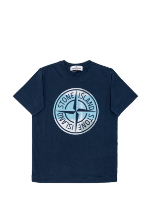 Stone Island Junior Logo Print T-shirt