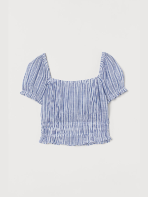 Smocked Cotton Top