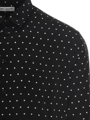 Saint Laurent Polka Dot Print Shirt