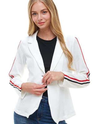 Sport Stripe Tape Detailed Blazer