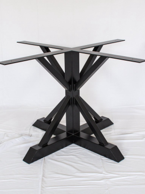 Miners Iron Dining Table Base - Black