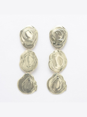 Brass On The Halfshell Earrings