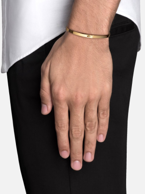 Thin Standard Cuff, Gold Vermeil