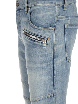 Balmain Logo Detailed Skinny Leg Jeans