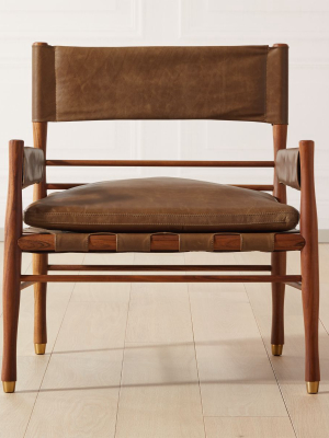 Nomad Leather Safari Chair