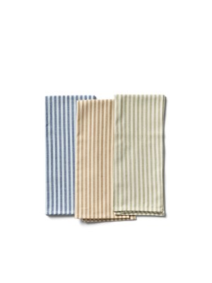 Organic Cotton Ticking Stripe Tea Towel