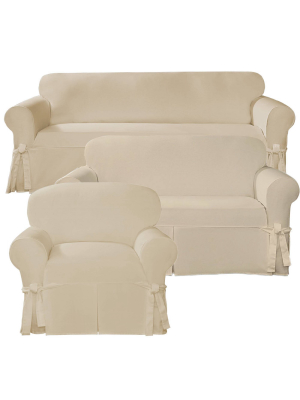 Essential Twill Relaxed Fit Slipcover Collection - Sure Fit