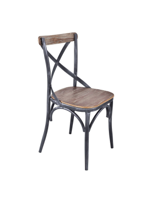 Set Of 2 Catherine Industrial Dining Chair Pine - Modern Home