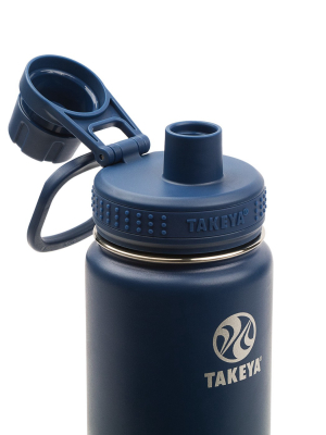 Takeya 24oz Actives Insulated Stainless Steel Water Bottle With Spout Lid