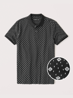 Pattern Pique Polo