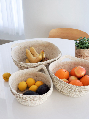 Amari Fruit Bowl Set - Brown