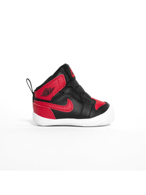 Nike Air Jordan 1 Crib Bootie - Black / Varsity Red / White