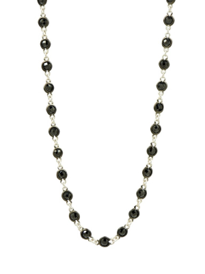 Industria Finish Bezel Stone Necklace