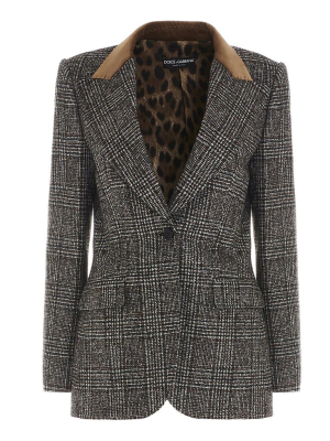 Dolce & Gabbana Checked Single-breasted Blazer