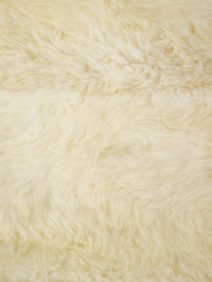 Lalo Lambskin Rug, Cream