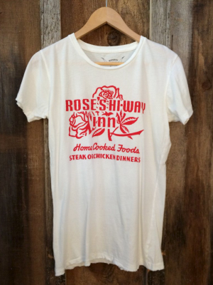 Rose's Highway Inn Womens Tee Wht/red