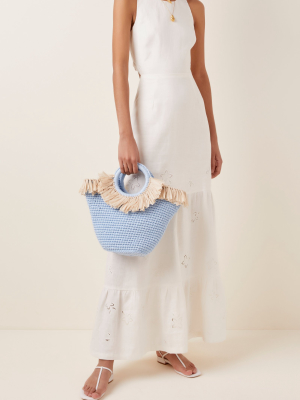 Sun Bag Mini Raffia-cotton Tote