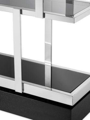 Eichholtz Nesto Bookcase Tall - Silver & Black