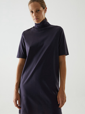 Organic Cotton Roll-neck T-shirt Dress