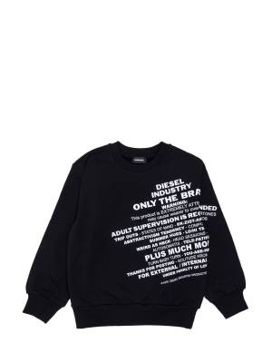 Diesel Kids Slogan Print Sweatshirt