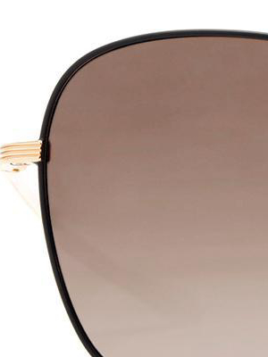 Sabine | Matte Black + Rose Gold Mirror Polarized