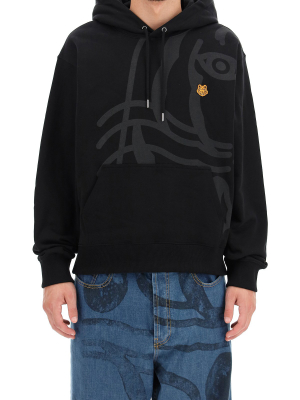 Kenzo K-tiger Logo Embroidered Hoodie