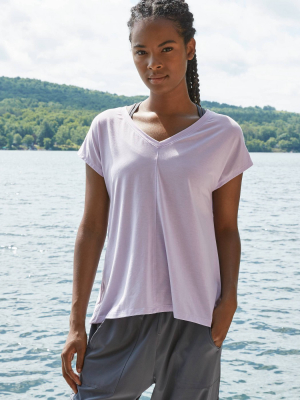 Women's Short Sleeve Tie Back V-neck T-shirt - All In Motion™