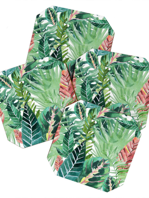 Gale Switzer Havana Jungle Coaster Set - Deny Designs