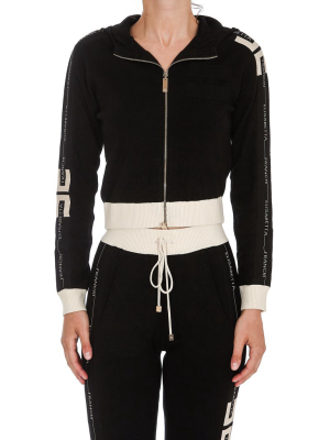 Elisabetta Franchi Two-tone Zipped Hoodie