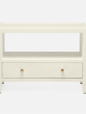 Jarin Low Double Nightstand White