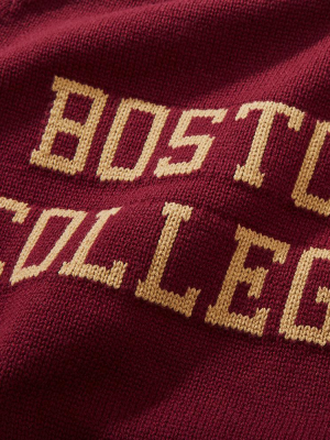 Cotton Boston College Crewneck School Sweater