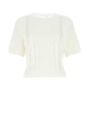 Chloé Ribbed Short-sleeve Top