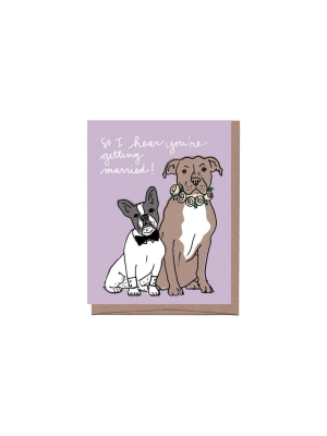 Wedding Dogs Card