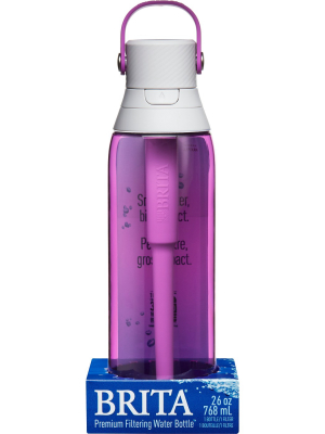 Brita Premium 26oz Filtering Water Bottle With Filter Bpa Free - Orchid