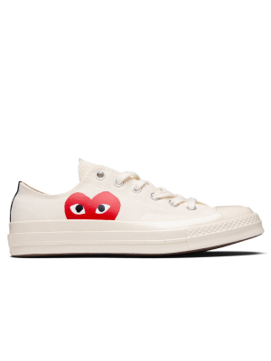 Converse X Comme Des Garcons Play All Star Chuck '70 Ox - White