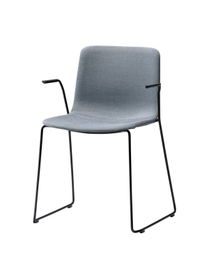 Pato Armchair - Sledge Base, Fully Upholstered - Stackable