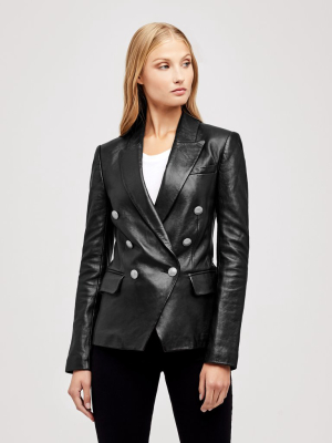 Kenzie Leather Blazer