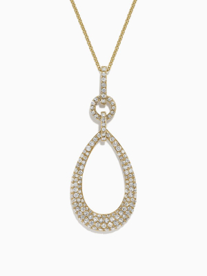 Effy 14k Yellow Gold Diamond Pendant, 1.22 Tcw