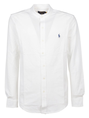 Polo Ralph Lauren Logo Embroidered Mandarin-collar Shirt