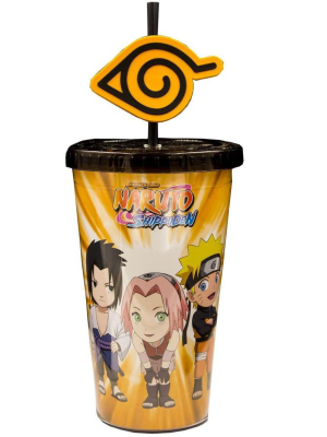 Just Funky Naruto 16oz Carnival Cup W/ Molded Straw