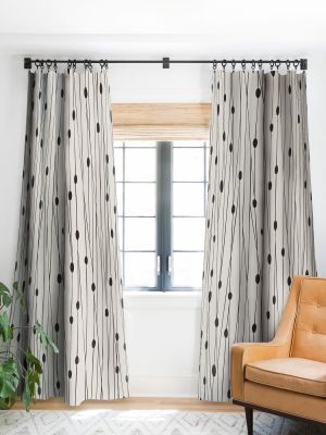 Heather Dutton Entangled Sandstone Single Panel Blackout Window Curtain By Deny Designs.