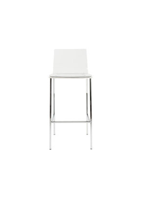 Set Of Two Chloe-b Bar Stools In Clear